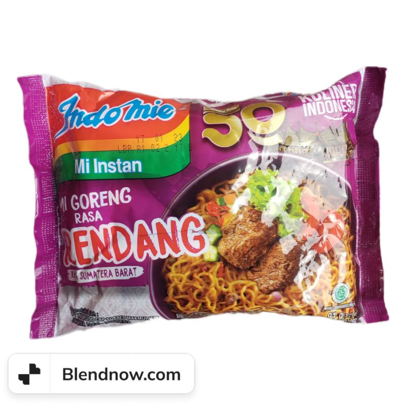 

indomie goreng rasa rendang padang mie instan