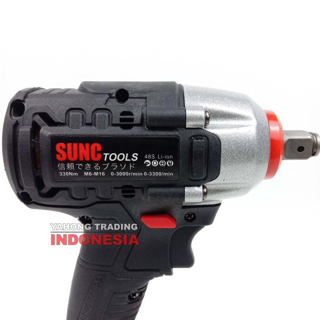 Mesin Impact Baterai Cordless Impact Wrench BRUSHLESS 48S SUNC TOOLS (HANYA MESIN)