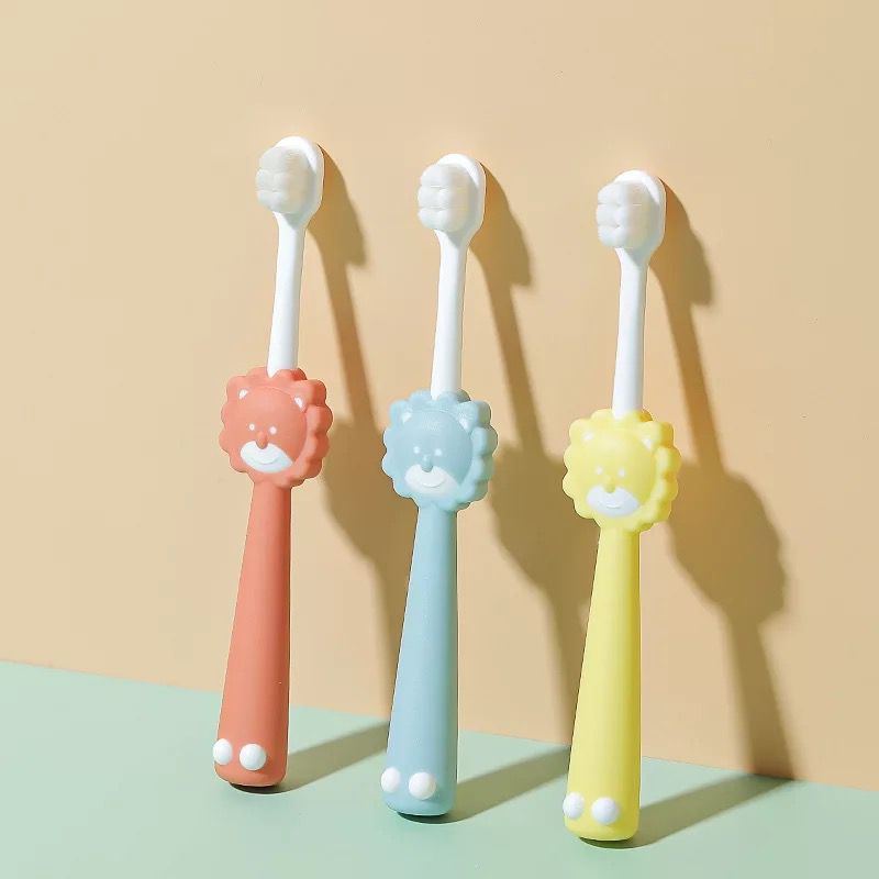 Raoyi Rounded Brush Head Lion - Sikat Gigi Anak Motif Singa (1 pcs)