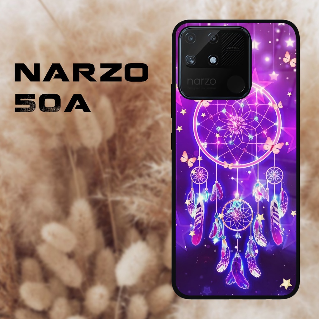 Case Kilau Realme Narzo 50a | Narzo 50A| Casing Hp Realme | Pelindung Smartphone | Motif Dreamcather