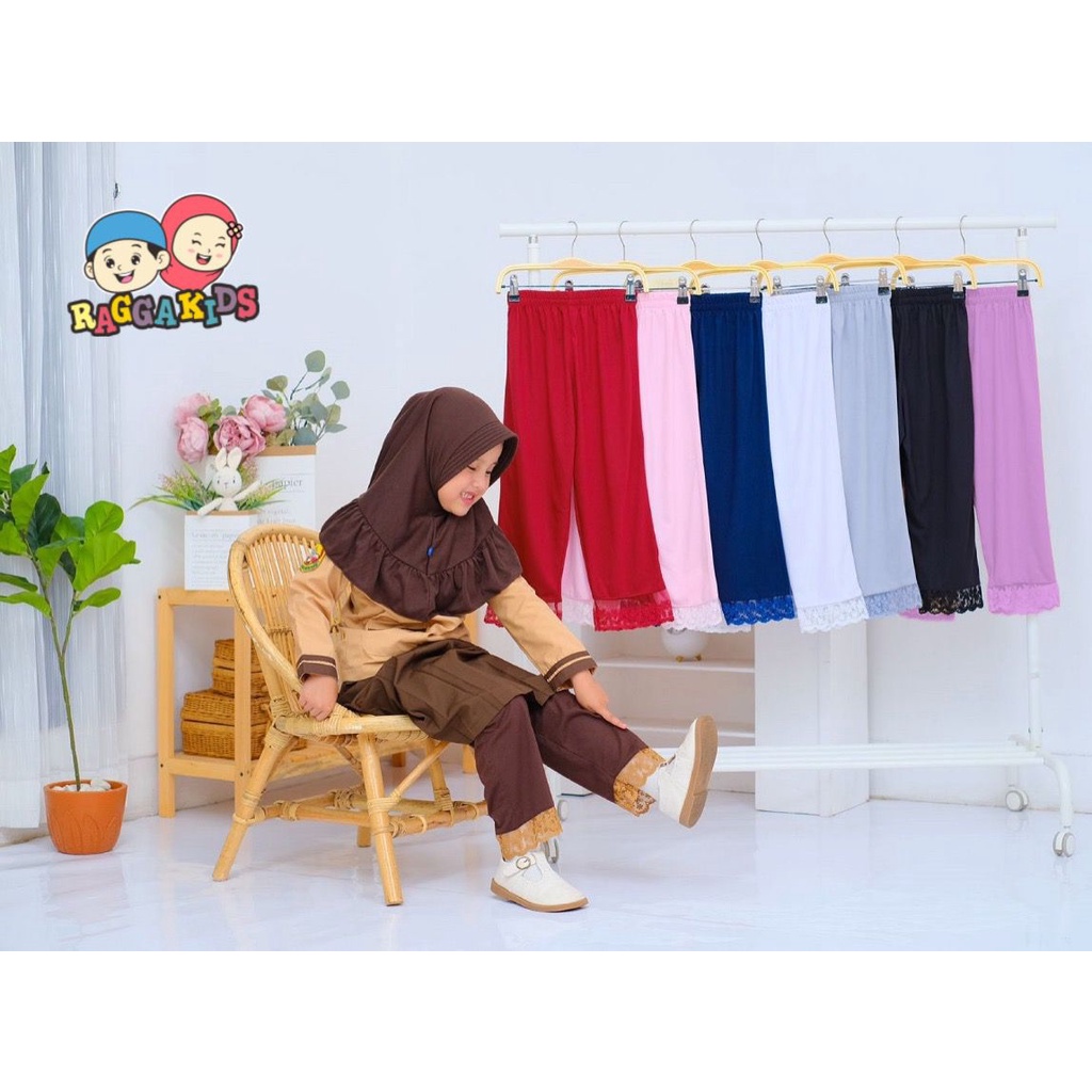 Celana Dalaman Gamis Raggakids inner pants anak remaja dan dewasa free mini bros