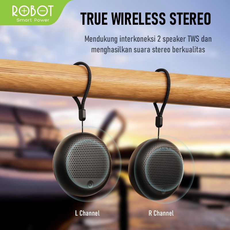 SPEAKER BLUETOOTH ROBOT RB30 BLUETOOTH 5.1 TWS CONNECT ORIGINAL