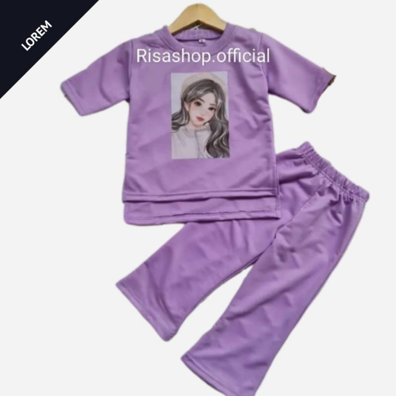 SETELAN ANAK VIRAL 6-10 JUNIOR/SETELAN OVER SIZE/SETELAN PEREMPUAN CUTBRAY