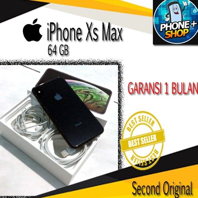 [ Hp Bekas / Second ] Iphone Xs Max 64Gb Second Ex Internasional Mulus All Operator - Handphone Beka