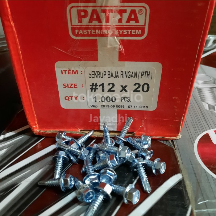 Skrup Baja Ringan 12x20 Roofing SDS Baja Ringan Patta (dus)
