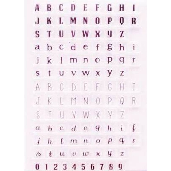 

Menakjubkan Clear Stamp (Stempel Transparan/Bening) - Two Kind Letters Font Limited