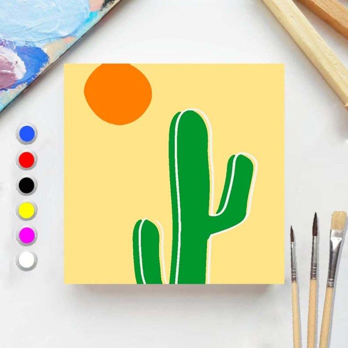 

Promo Bulan Ini Paint By Number Painting Plant 20X20 Painting Kit/Set Melukis Sale!!!