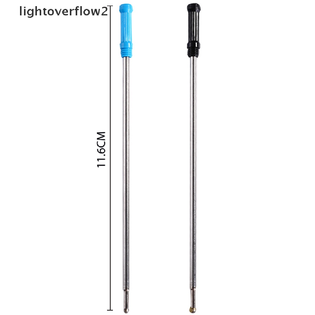 (lightoverflow2) 10pcs / lot Refill Bolpen Metal Dapat Diputar (ID)