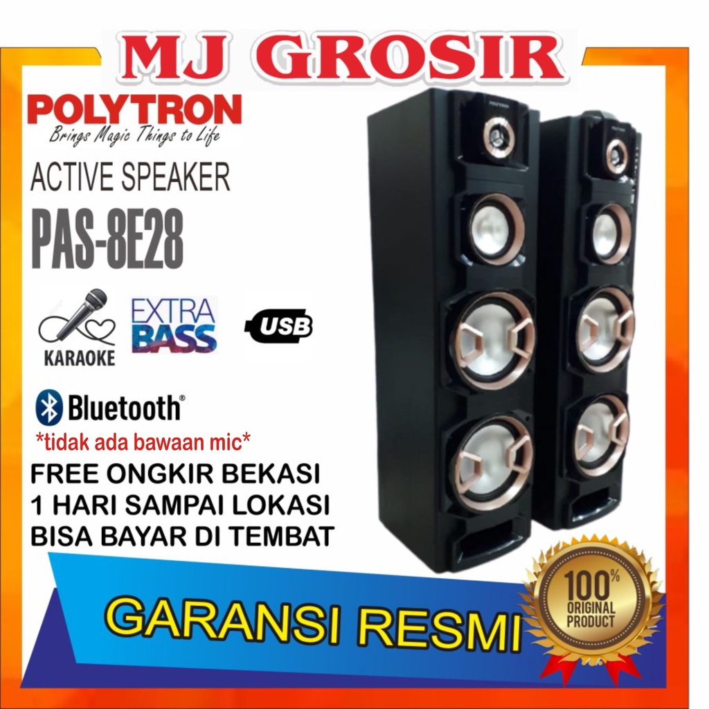 PROMO POLYTRON SPEAKER AUDIO PAS 8E28 PAS8E28 USB BLUETOOTH