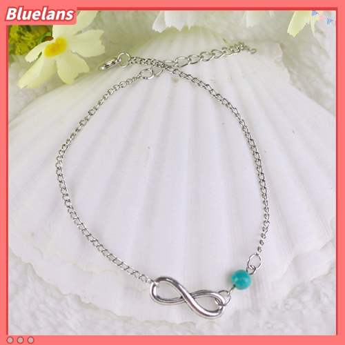 Bluelans Bohemian Bead Infinity Charm Chain Anklet Bracelet Beach Sandal Barefoot Jewelry