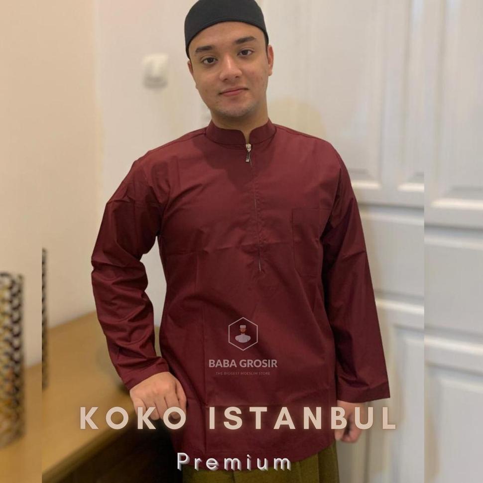 Koko Istanbul Premium | Koko Polos | Koko Premium | Baju Koko panjang | Baju Takwa • NJG.18Oc22w