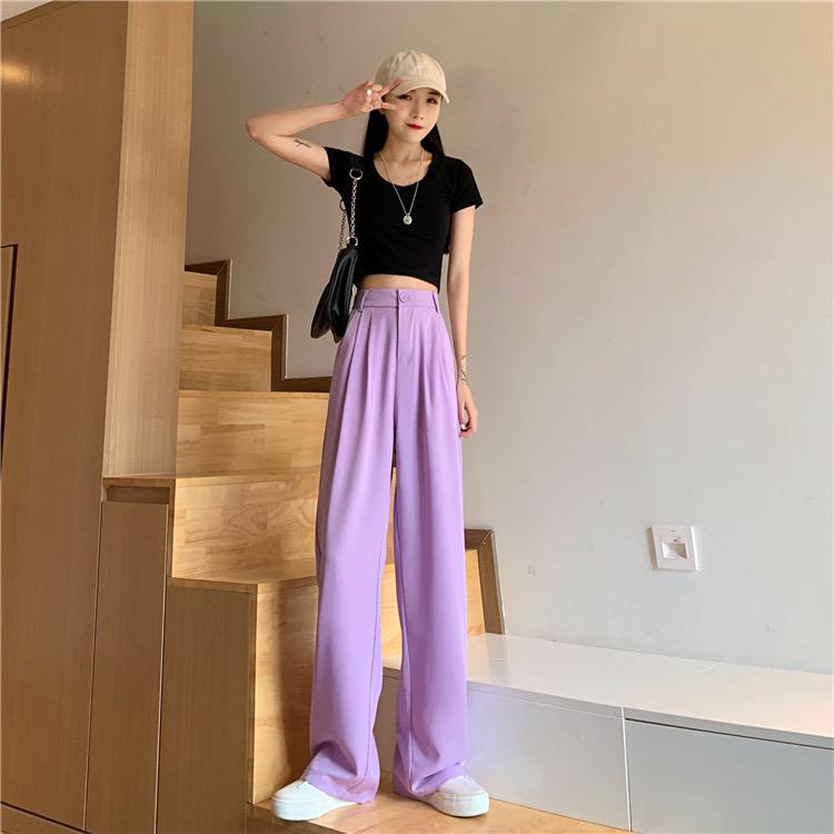 [littlecrab] Celana Panjang Kulot Loose Cullote Pants Kancing Highwaist Celana Kantor Formal Kasual Simple Polos Elegan Berkualitas Premium Quality Korean Style