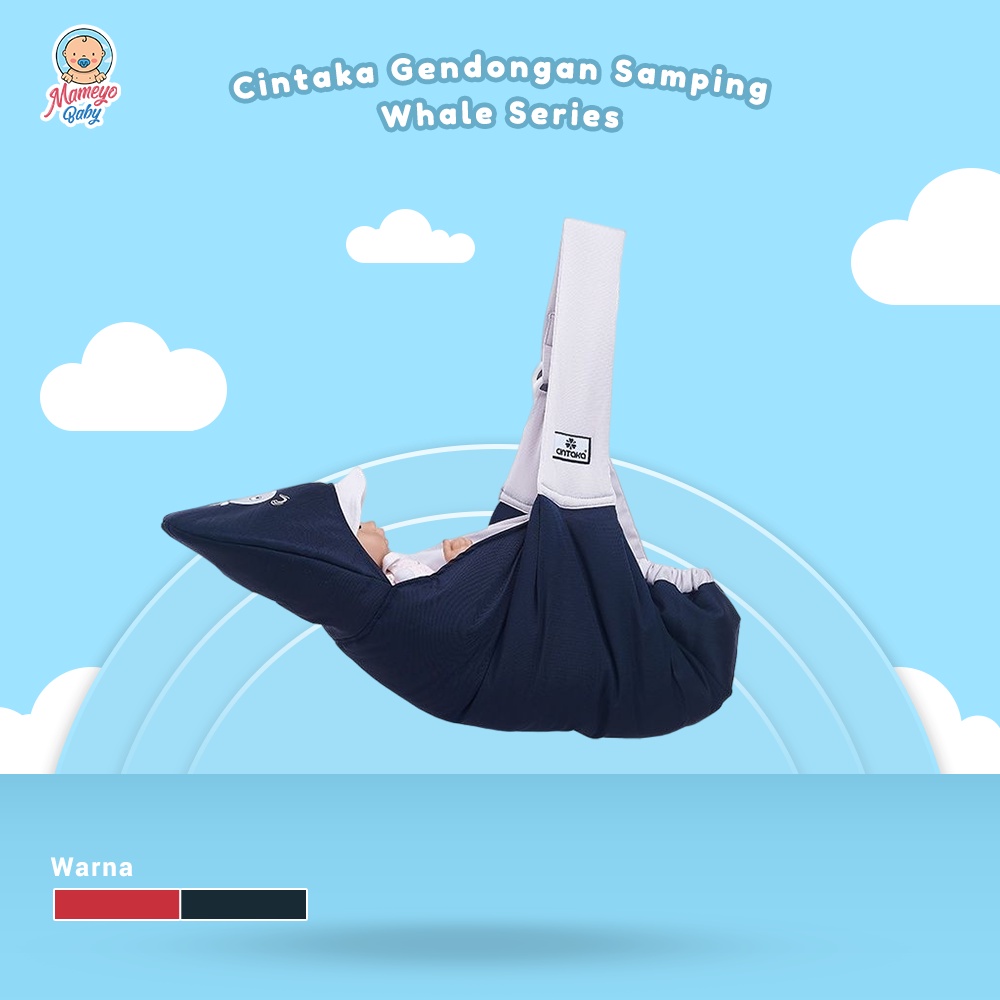 Gendongan Samping Seri Whale Topi Print -Cintaka- TCG2533