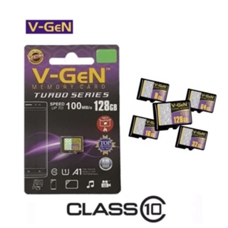 V-GEN Memory Card VGEN Micro SD 64GB 128GB Class 10 Turbo Series Non Adapter