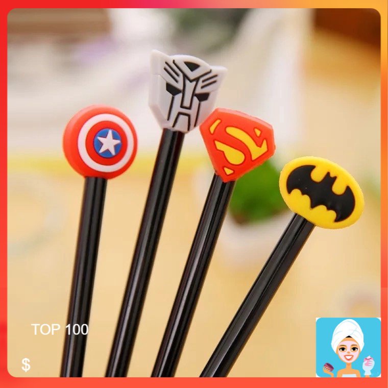 

[ML] PULPEN LOGO SUPER HERO BATMAN SPIDERMAN IRONMAN CAPTAIN AMERICA BALLPOINT BOLPEN PENA LUCU KARAKTER
