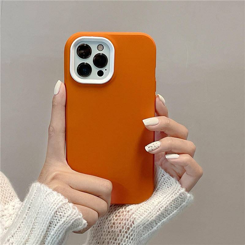 3 IN 1 Case Hybrid Silikon Shockproof Warna Polos Cover iPhone X XS MAX XR 7 8 6 6S Plus SE 2022 2020