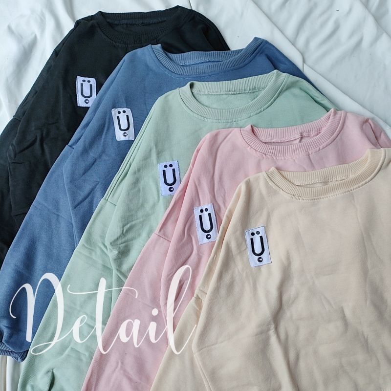 U SMILE SWEATER // SWEATER BATWING SMILE PASTEL