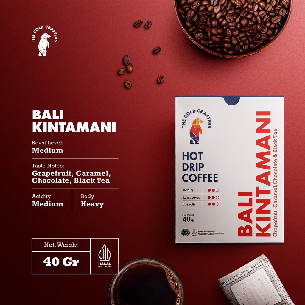 

Coffee Drip Bag The Cold Crafters Easy Drip - Bali Kintamani Arabica
