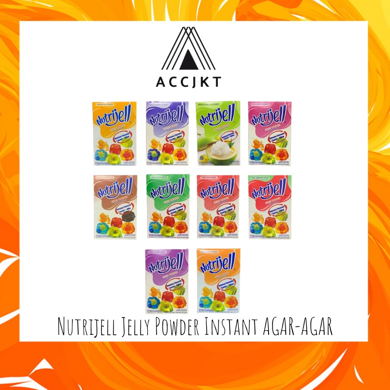 

Nutrijell Nutrijel Jelly Powder Instant Agar Agar All Varian Rasa / Jeli / jely ACCJKT