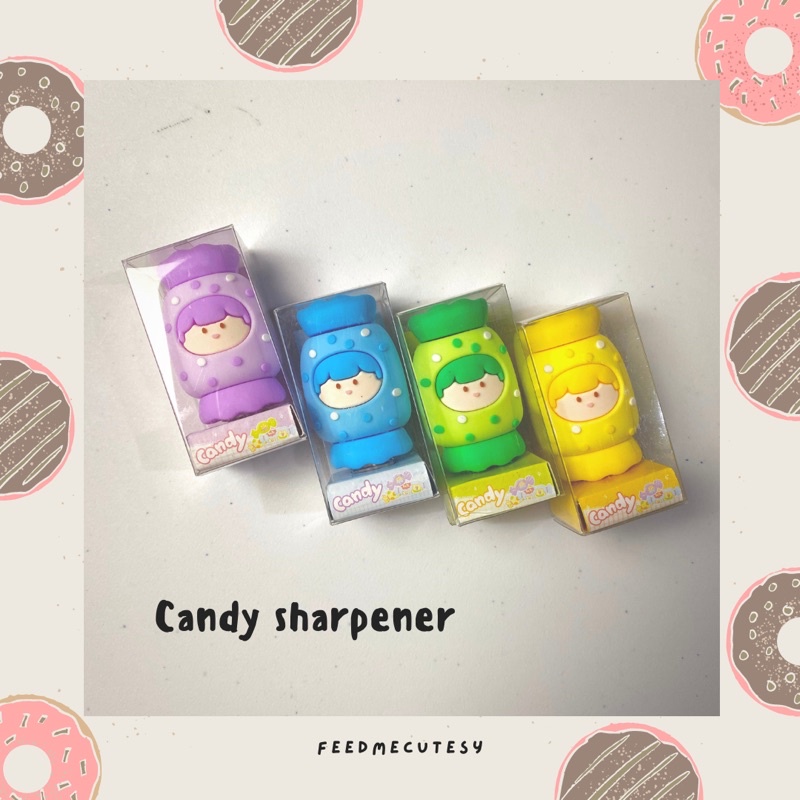 

candy sharpener | Feedmecutesy | atk alat tulis lucu anak import