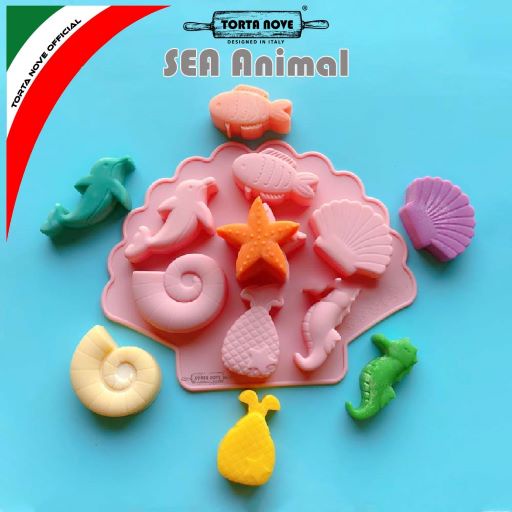 [COD] Cetakan Puding Karakter SEASHELL OCEAN  / Cetakan Silikon / SEA ANIMAL / Cetakan Coklat / Ceta