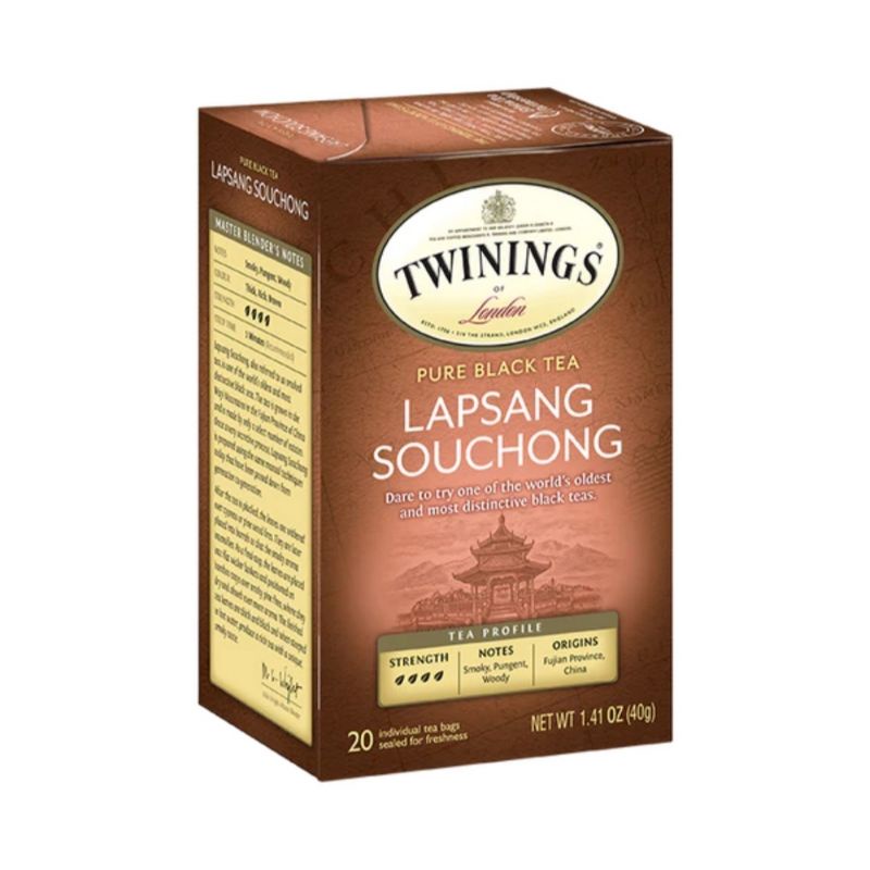 Twinings of London Lapsang Souchong Oldest Pure Black Tea 20 x 2 Gram