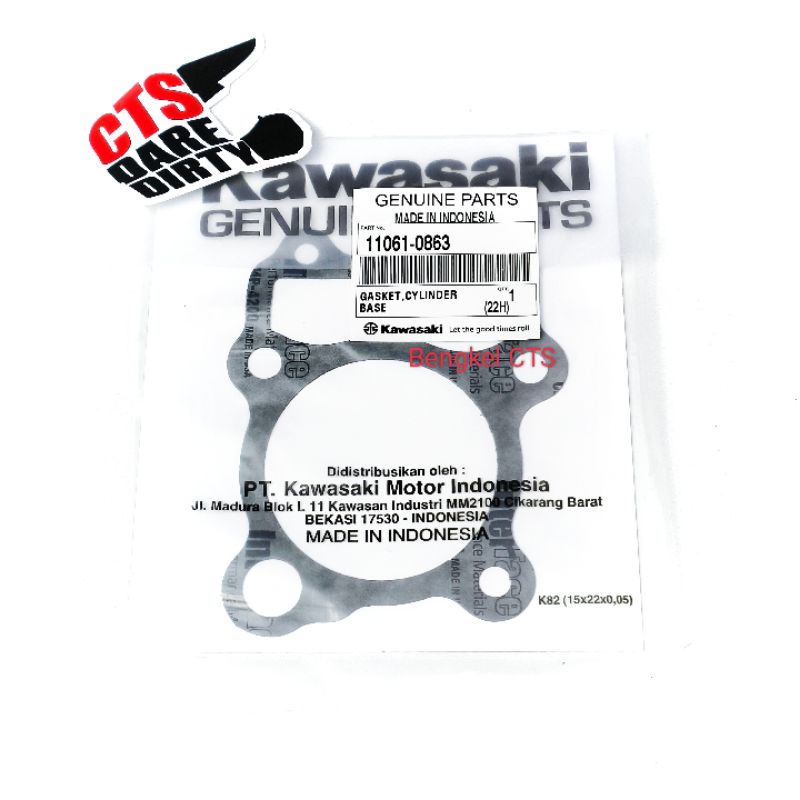 Paking Gasket BORING KLX 150 Packing Perpak BLOK BAWAH KLX150 Original 11061-0863