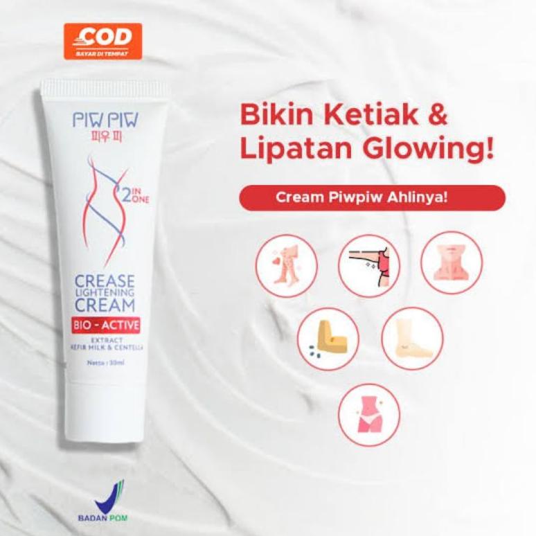 Piw Piw Crease Axillary Cream Lightening Cream - Piwpiw Armpit Pemutih Ketiak, Penghilang Bekas Luka