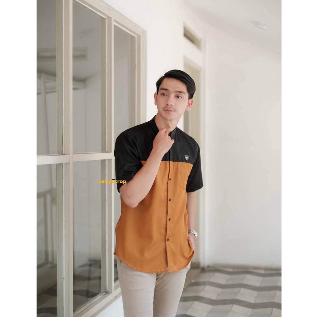 Baju Koko Kurta Dewasa Lengan Pendek Material Catton Adem Serap Keringat Teru