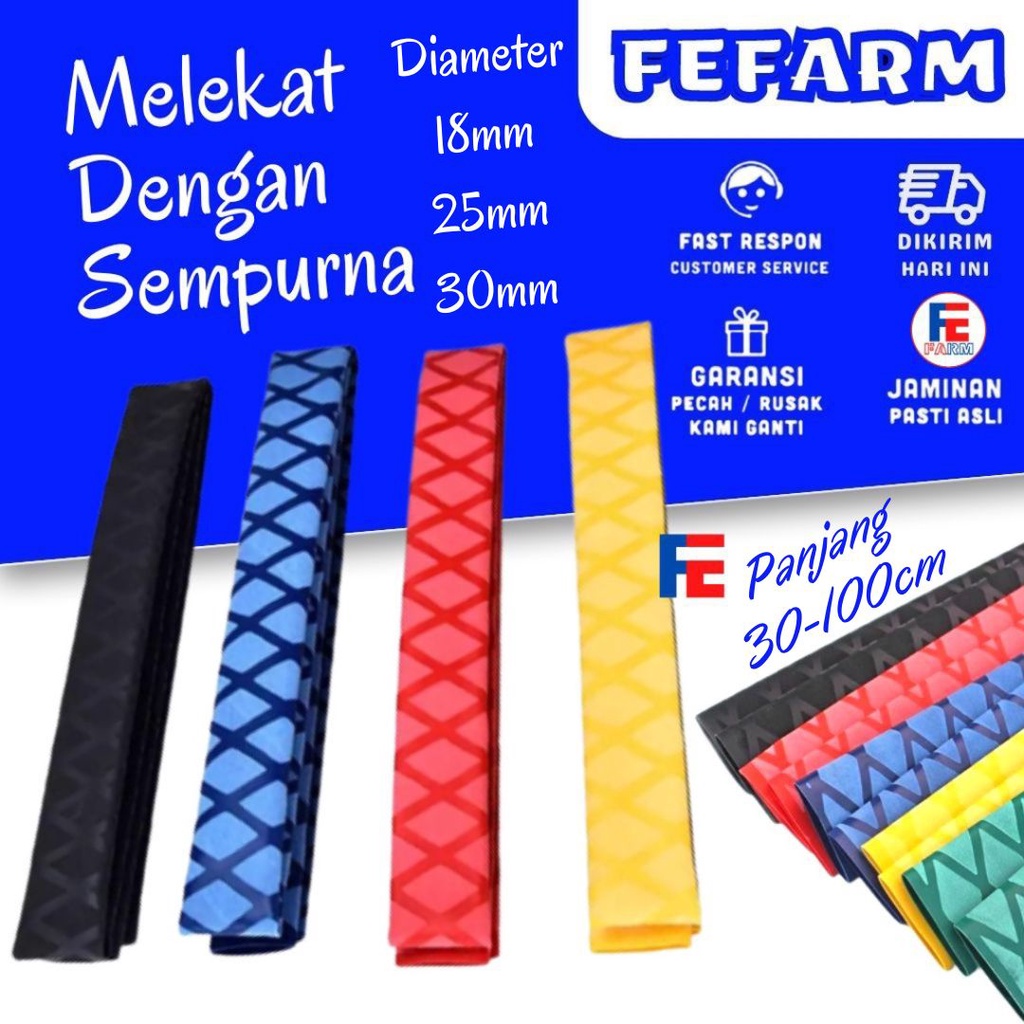 Grip Karet Bakar Pelapis Joran Pancing (Diameter=18-30mm) FEFARM