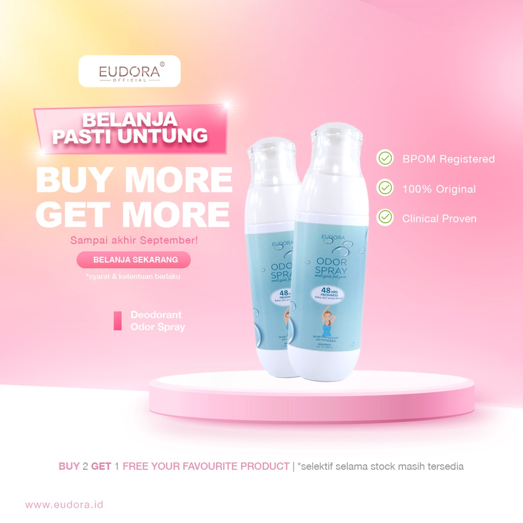 Eudora - BUY 2 Deodorant Spray GET 1 Free Producct