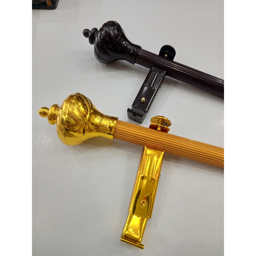 Besi Gorde  Full Set Batang Hordeng Pintu Jendela