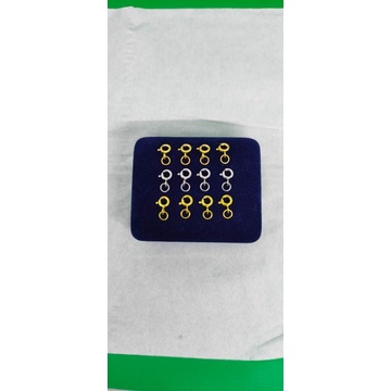 KOKOT/PENGAIT PERAK ASLI SILVER 925 LAPIS EMAS/PENGAIT KALUNG DAN GELANG/ASLI SILVER 925