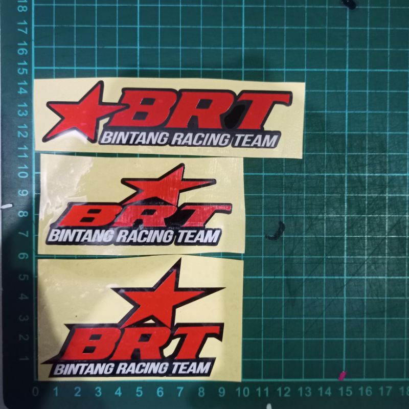 Stiker Cutting Brt Bintang Racing Team