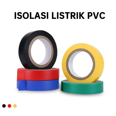 Isolasi Listrik Hitam NATIONAL besar 20 yard nasional vynil isolasi goldtape kabel selotip listrik