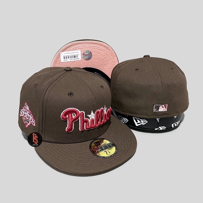 TOPI NEW ERA ORIGINAL 5950 WS 2008 PHILADELPHIA PHILLIES WALNUT UV BLUSH SKY