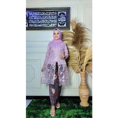 SET KEBAYA KANCING SERIBU / SET TUNIK BUSUI / KEBAYA PESTA / KEBAYA KURUNG / KEBAYA JUMBO WANITA / OUTFIT BAJU PESTA WANITA