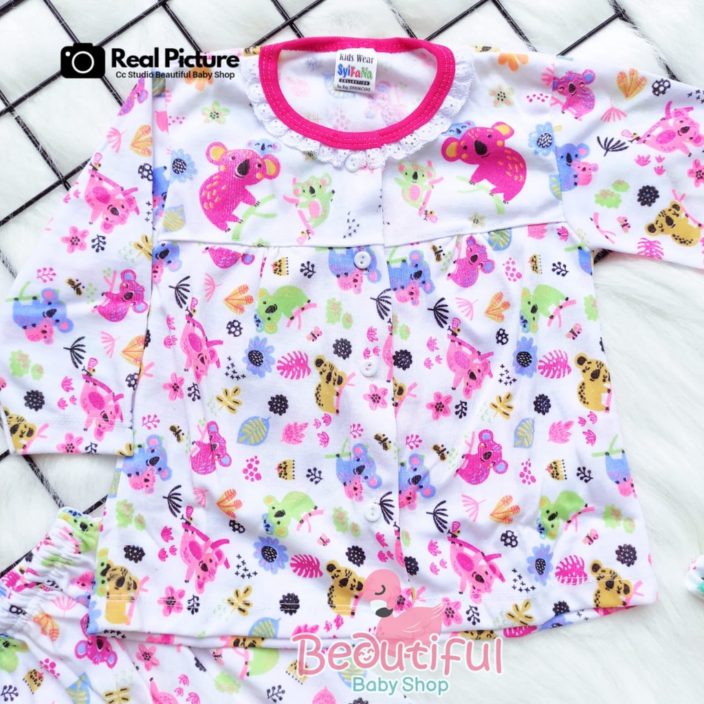 Baby.ou - Setelan Baju Bayi Perempuan Tangan Panjang Celana Panjang Motif Koala / Setelan Piyama Bayi Perempuan / Baju Bayi Panjang Perempuan / Baju Tidur Bayi Merk Syifana