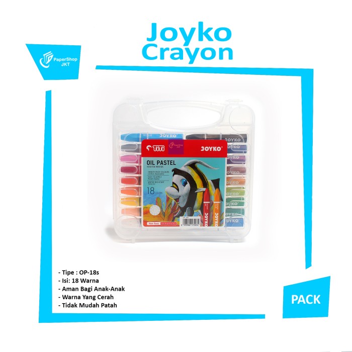 

Pastel Crayon Titi Oil Pastel 18 Warna