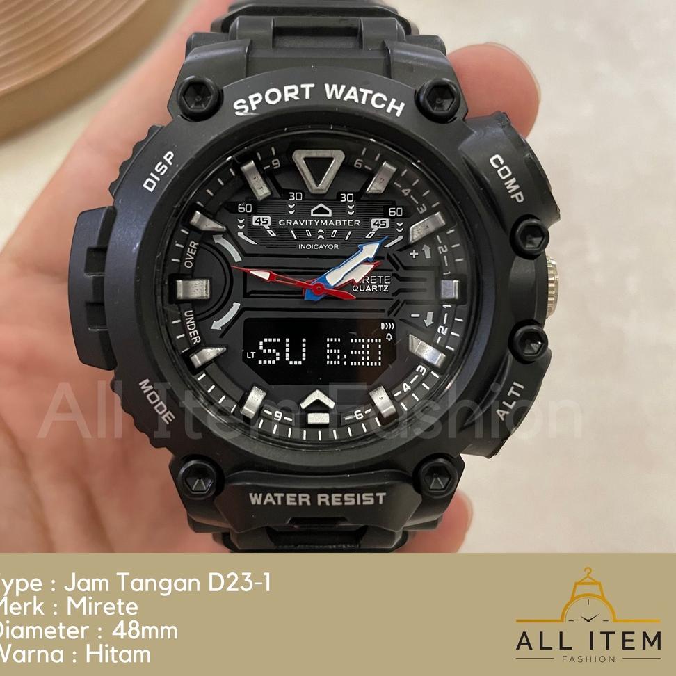 "ML.18Oc22r"  JAM TANGAN MIRETE D23-1 PRIA MEN SPORT WATCH ANALOG / JAM TANGAN / Jam Tangan Rubber S
