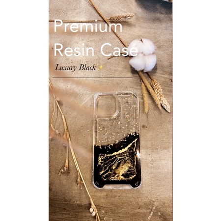 PREMIUM RESIN CASE RESIN ART LUXURY BLACK CASE