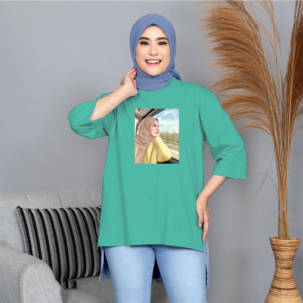 FC - TUNIK BASIC OVERSIZE WANITA HIJAB'S VARIASI 0130 DTF