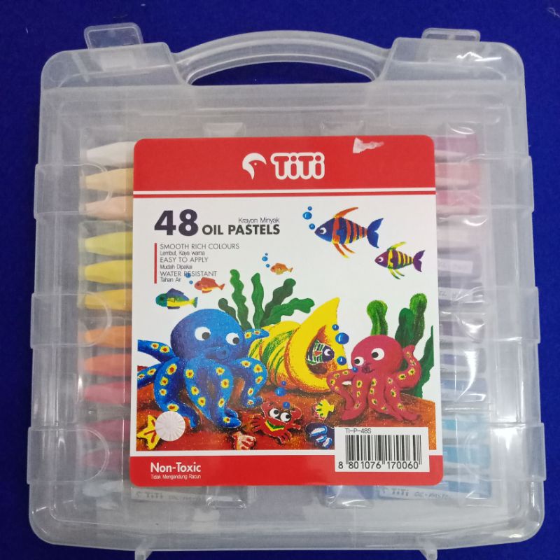 Titi Krayon Minyak 48 Warna / Crayon 48 Colors Oil Pastels