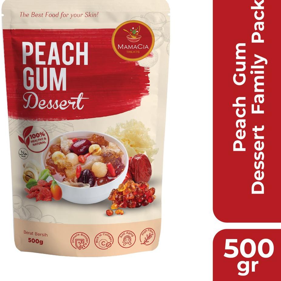 

Good Order--Mamacia Treats Paket Peach Gum Komplit Kualitas Super Grade A+ / Tao Jiao / Family Pack 500 gr