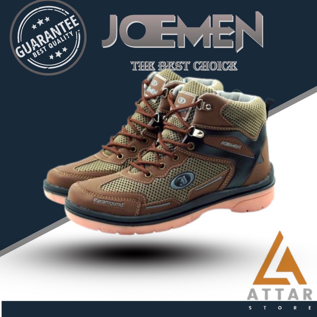 Sepatu Shoes Spatu Boots Boot Safety Kulit Kerja Remaja Pria Laki Laki Cowok Cowo Dewasa Kekinian Ca