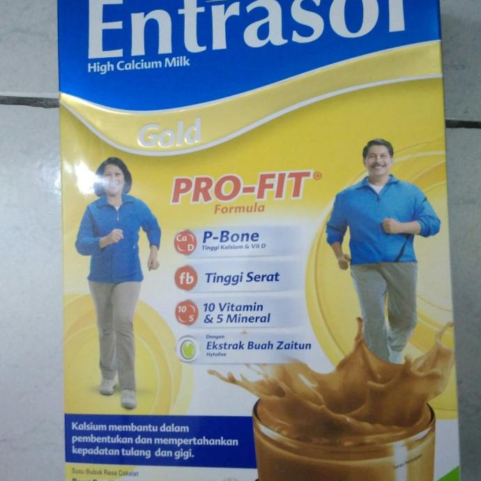 

[ COD ] entrasol gold rasa coklat berat 600 gram susu orangtua