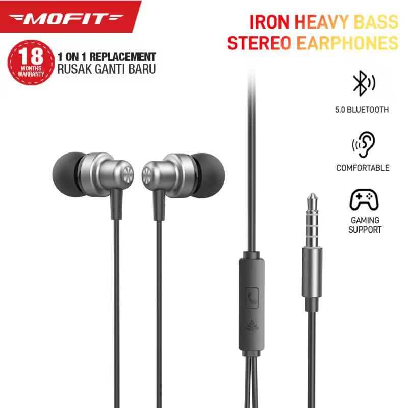 MOFIT MT-6 IRON HEAVY BASS  In-Ear Headset Earphone Earbuds Headphone Stereo with Mic