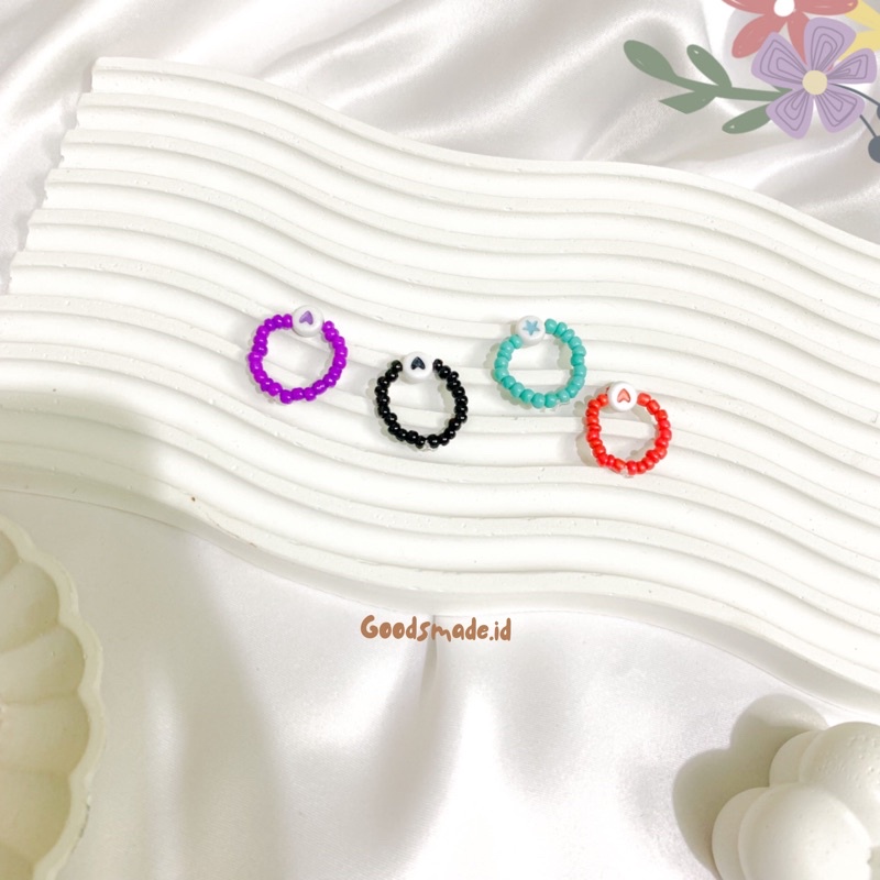 Cincin manik/Beads ring/Cincin korea love bintang