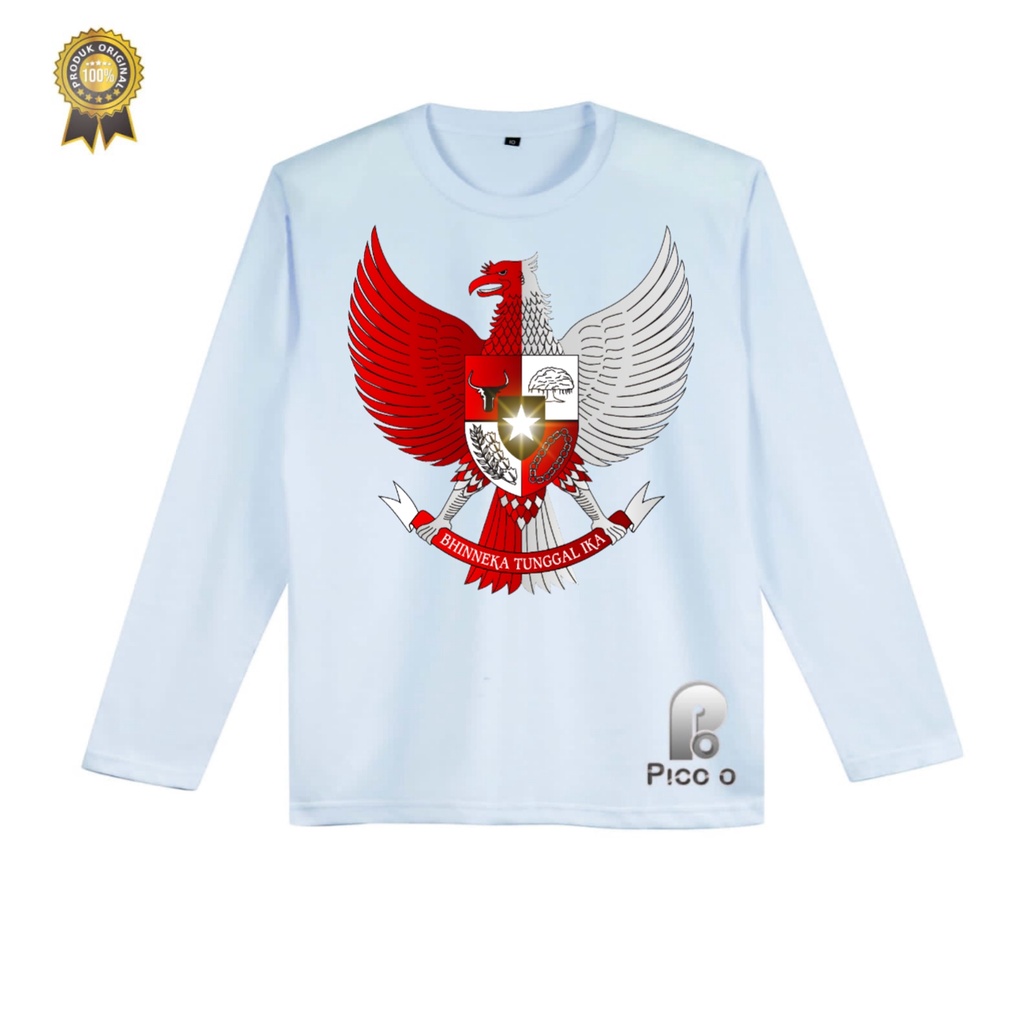 KAOS ATASAN ANAK LENGAN PANJANG MOTIF BURUNG GARUDA Unisex