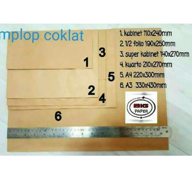 

Pasti Heboh Amplop coklat folio seal & Non seal 1Pack / 100Pcs